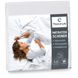Third of Life Mattress Protector Waterproof – Breathable Mattress Pad – Anti-mite Cover Under Fitted Sheets – Waterproof Mattress Protection – Hygienic Mattress Topper