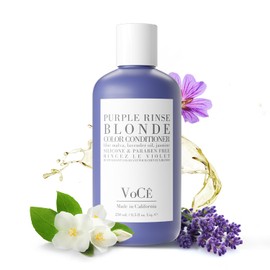 VoCÊ Haircare – Natural Purple Conditioner | Anti-Brass, Shine Enhancing, Cruelty-Free, Vegan Haircare for Blonde, Gray, Color-Treated Hair with Blue Malva, Lavender Oil, Jasmine (8.5 oz)