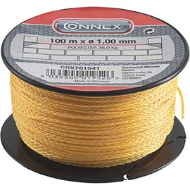 Connex Polyethylene Braided Mason's Twine, Knot Resistant, Tear Resistant & Durable Guide Line / Builders' Line / Plumb Line on a Spool, COX781541