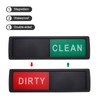 sourcing map Dishwasher Magnet Clean Dirty Sign Black Framed Rectangle