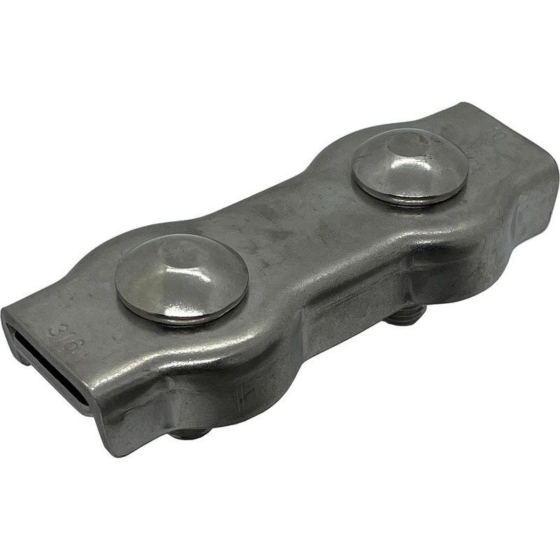 Wire Rope Clamp Duplex Stainless Steel V4A 316 8 mm