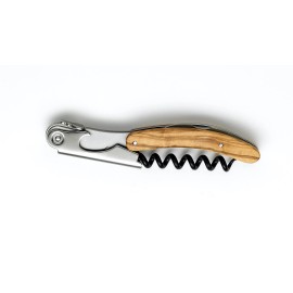 Laguiole L'eclair French Handmade Waiter's Corkscrew - Olivewood
