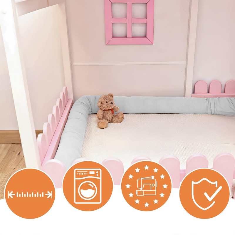 Totsy Baby Side Sleeper Pillow, Body Pillow, Long Bed Roll,