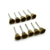 TEMO 10 pc Brass Bristle 1/2 Inch Cup Wire Brush