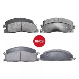 EXPPOWER For 2009 2010 2011- 2018 Dodge Ram 2500 3500 Front Rear Ceramic Disc Brake Pads