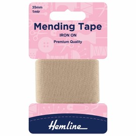 Hemline H698/WHT | White Iron-On Mending Tape | 38mmx100cm