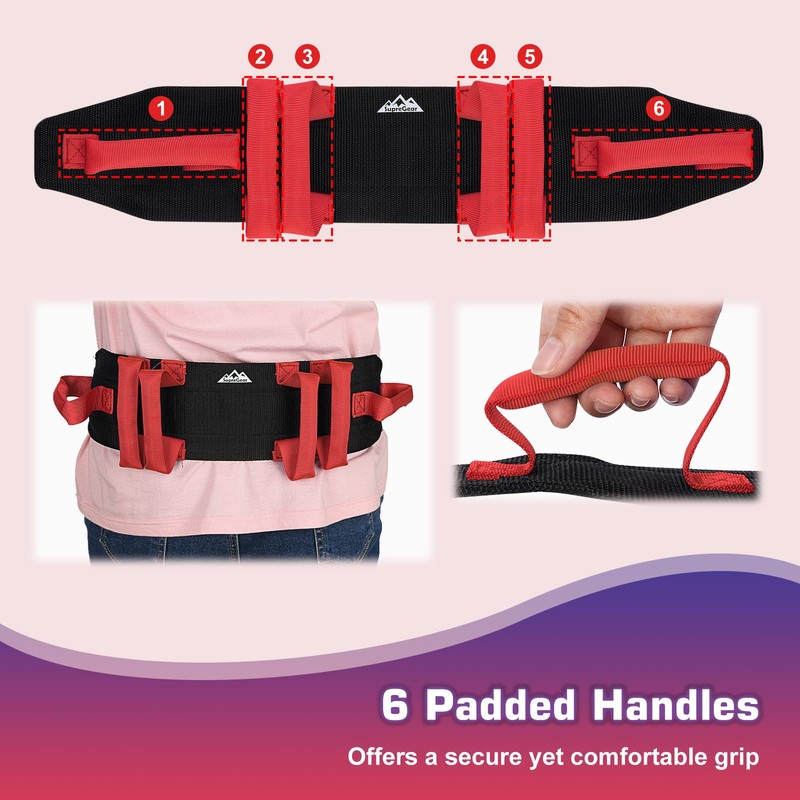supregear Gait Belt with Handles - Transfer Belts for Seniors,