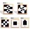 WoLraYuan Jenga Hide Building Blocks Wooden Building Blocks Toys Black