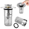 Drain Plug with Strainer, Stainless Steel Sink Drain Strainer, Sink