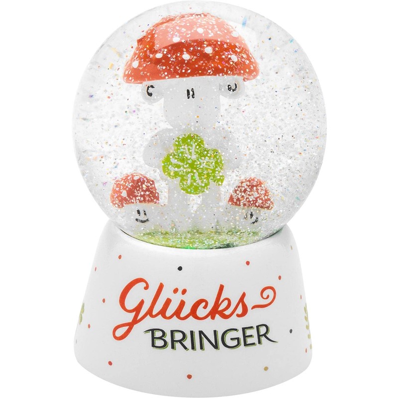 Sheepworld Dream globe motif "lucky charm", snow globe, glass, polyresin,