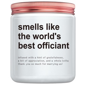 Funny Wedding Officiant Gifts, Unique Candle Gift for Wedding Professional, Best Women Men Officiant Gifts for Wedding Day