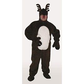 Costume SuperCenter 6 Piece Brown Reindeer Christmas Suit with Hood – Adult Size X Large