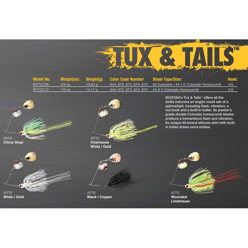 BOOYAH Tux and Tails - Citrus Shad - 3/8 oz
