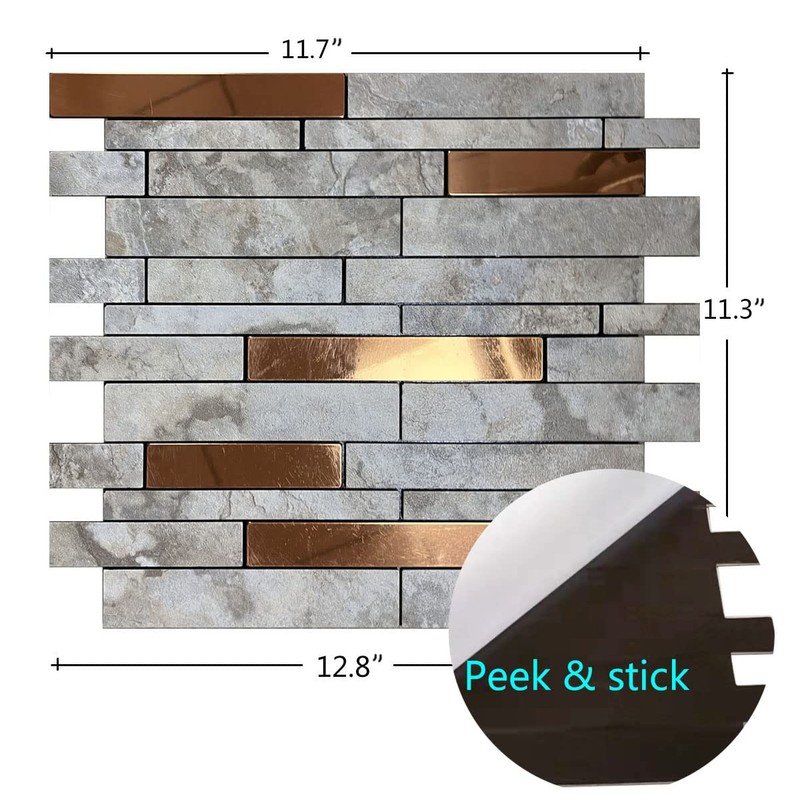 Weimeisc 10 Sheets Peel and Stick Backsplash Tile for Kitchen,