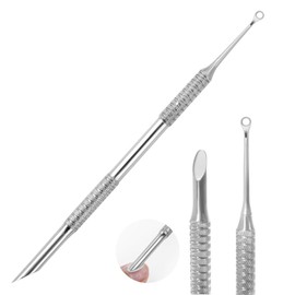 Cuticle Pusher Tool, Stainless Steel 2-in-1 Cuticle Pusher, Double Head Nail Cuticle Pusher, Nail Care Remover Cuticle Trimmer for Manicure Pedicure ​
