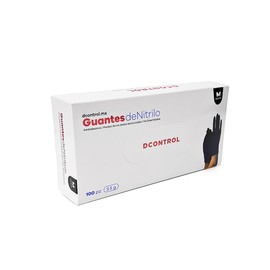 100 Guantes de Nitrilo Negro de Alta Calidad: Sin Látex, Sin Polvo, Diseño Ambidiestro, Desechables y Resistentes
