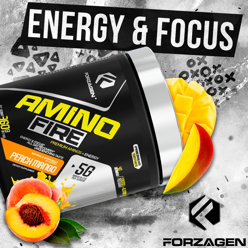 Forzagen Amino Fire | Essential Amino Energy Powder for Pre-Workout