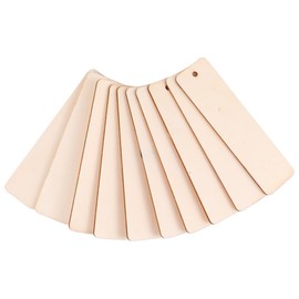 40 Pcs Twine Mixed Square Hanging Cards Wood Chip Hangers DIY Bookmarks DIY Hanging Slices Square Gift Tags Craft Tags Wood Disc Ornaments Key Tags