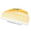 Rekord Leaf Rake (Plastic, Yellow) with 26 Prongs and 60