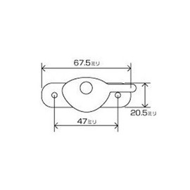 Chasasishi Sangyo Crescent Lock TP-63(L) Bronze 00094134-001 B33(L)