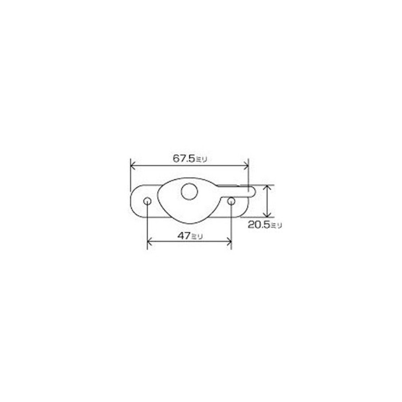 Chasasishi Sangyo Crescent Lock TP-63(L) Bronze 00094134-001 B33(L)