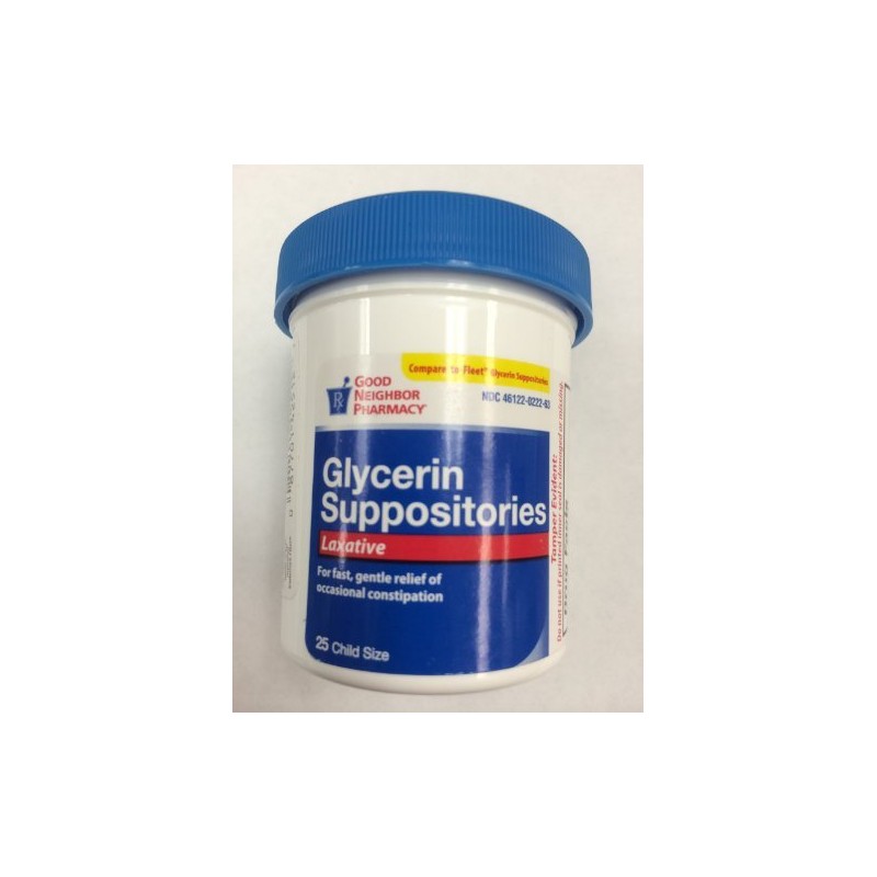 Glycerin Suppositories Laxative (for Children from 2-6 Years Old) Pack