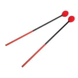 Marimba Mallets Carbon Fiber Cotton Thread Drum Stick Mallet Hammer for Bass Percussion InstrumentsRed Head