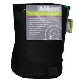 5 Pack Velcro Sided Fabric Pots - Easy Transplant With Intergrated Handles, Eyelets & Cane Holders For Growing Potatoes, Tomatoes, Trees, Strawberries, and Vegetables. (3.8L Velcro Sided Fabric Pot)