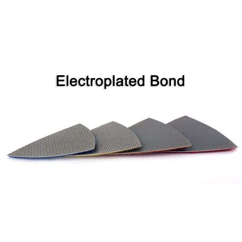 Z-Lion Diamond Triangular Sanding Pads 7 Pcs Set for Granite