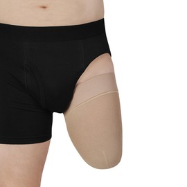 Juzo Dynamic Prosthetic Shrinker 20-30 mmHg Compression Stockings, Above Knee, Silicone Band, Beige | For Post-Amputation Limb Shaping, Edema, Prosthetic Fit, Skin Protection | 10", Medium (III)