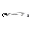 Replacement 4 Strand Plastic Hangers for 12" Hanging Baskets -