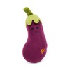 Petface Foodie Faces Aubergine Plush Dog Toy