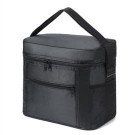 SagaSave Insulated Lunch Bag, Lunch Cooler Tote, Leakproof Thermal Reusable Lunch Box for Men Work, Women, Adult Work Picnic Camping Hiking-Black