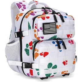 9L Mini Tactical Backpack for Men and Women, Tactical Backpack Small for Hiking, Small Tactical Bag - Color: Colorful Cat's Paw