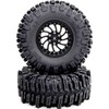 HOBBYSOUL 2.2 Beadlock Wheels and Tires 124mm Tall Tyres, Mud