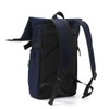 ECO CHIC Waterproof Recycled Canvas Roll Top Backpack (Navy)