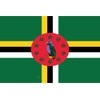 mrdeco Metall Schild 12x18cm gewölbt Dominicas Flag of Dominica Schild