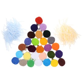 BESPORTBLE Latch Hook Yarn Pre- Cut Rug Yarn 30 Rolls Knitting Crafts Yarn Soft Crochet Yarn Colorful Sewing Replace Yarn Threads for Making Pillowcases Blankets