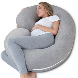 INSEN Pregnancy Pillow,Maternity Body Pillow for Sleeping,C Shaped Body Pillow for Pregnant Women