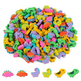 200 Pieces Mini Dinosaur Erasers Bulk Small Pencil Erasers Latex-Free Soft Erasers Pencil Erasers for for Classroom Homework Rewards, Party Favors, Gift Filling