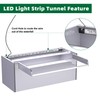 Pool Fountain, LONGRUNNEW Transparent Acrylic Pool Waterfall Spillway, 11.8 Inches