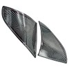 S SIZVER Interior Black Chrome Polished Steel Front Triangle Speaker