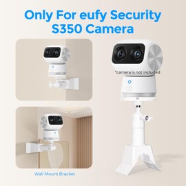 Adjustable Wall Mount Bracket for Eufy Security SoloCam S350, Mounting Bracket Compatible with Eufy SoloCam S350, Camera Mount Accessories for Eufy SoloCam S350