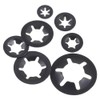 Fudeshe 260pcs 7 size Internal Tooth Star Lock Washers,Push Nuts