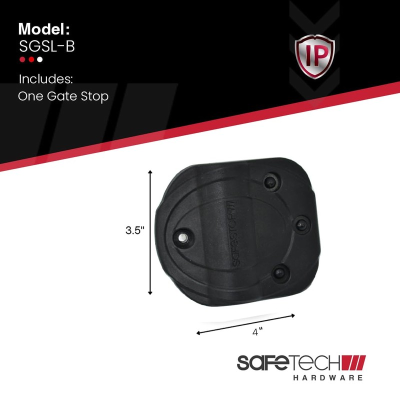 Safetech Hardware Polymer Gate Stop | Damage Protection Bumper Reduces
