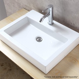 Luxier DS03-TC 1 1/2" Bathroom Faucet Vessel Vanity Sink Pop Up Drain Stopper Without Overflow Chrome