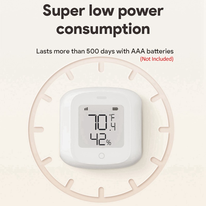 Smart Temperature and Humidity Sensor LCD Digital Display High Accuracy