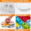 6 Pack Clear Hard Shell Zipper Cases - Ultimate Organizer