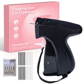 Stitchy Quick Clothing Fixer – Instant Stitch Tool for Clothes, Black Portable Stitch Gun with 5 Needles & 2000 Fasteners, Quick Hemming, Tagging & Repair for Denim, Curtains, Quilts