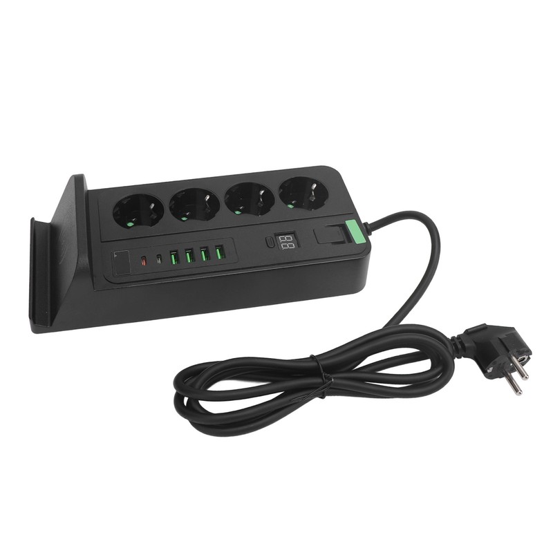European Power Strip Wireless Charging USB TYPE C 4 Way